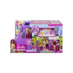 Coffret barbie camion restaurant food truck transformable 30 accessoires - set vehicule 2 en 1 + 1 carte ...