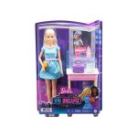Coffret barbie star de cinema + loge de maquillage - 7 accessoires - set poup�e mannequin et carte animaux ...
