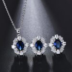 Coffret bijoux femme collier boucles doreilles la mode cristal strass tendance bijoux pour femme cadeau ...