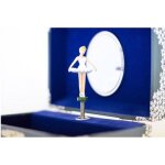 Coffret  bijoux musical - ulysse - ballerine - bleu - 15 x 10 cm - lac des cygnes - a partir de 3 ans ...