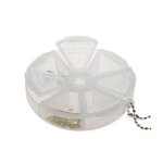 Coffrets et boites boite de rangement plastique ronde 7 compartiments translucide