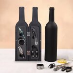 Coffret cadeau daccessoires pour ouvre - vin avec tire - bouchon verseur anneau dgouttement coupe - ...