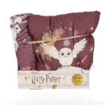 Harry potter - coffret plaid et coussin harry potter hedwige - plaid tout doux 100x140 cm et coussin ...