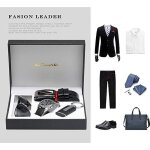 Coffret cadeau pour homme cuir synth�tique � quartz analogique montre bracelet ceinture porte - cl�s ...