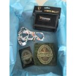 Coffret cadeau homme portefeuille guinness noir a scratch et 3 goodies offerts