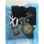 Coffret cadeau - guinness - t - shirt noir - 100% coton - manches courtes - edition limite