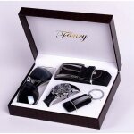 Coffret cadeau lunettes de soleil pour homme cuir synth�tique � quartz analogique montre bracelet ceinture ...