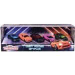 Coffret cadeau - majorette - light racer - 5 voitures miniatures - 1 / 64me - couleurs non