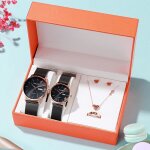 Coffret cadeau montre couple femme homme nouveau 2021 mode - cadeau noel anniversaire saint valentin ...