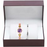 Coffret cadeau montre femme + bracelet femme fille ados montre pour femme etudiant quartz japonais - ...