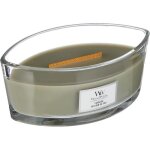 Coffret cadeau - woodwick - bougie ellipse - parfum au coin du feu - m�che en bois - 50 heures de combustion ...
