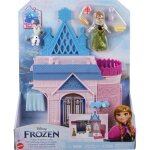 Coffret chateau danna transformable 28 cm + 2 figurines - poupe - set reine des neiges + 1 carte offerte ...