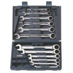 Coffret cl mixte  cliquet chromeplus 16p. 8 - 9 - 10 - 11 - 12 - 13 - 14 - 15 - 16 - 17 - 18 - 19 mm ...