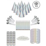 Coffret cotillons pour 10 personnes - iridescent