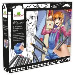Coffret cr�atif - sycomore - layout et marqueurs - manga fille - d�s 10 ans