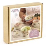 Coffret diy bougies color�es et fleuries