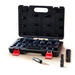 Coffret de douilles longues widmann w - 16ps - bk 1 / 2  choc 16 pcs socket de 10  32 acier chrome ...