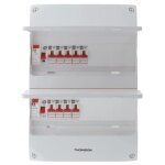 Coffret �lectrique pr� - �quip� 2 rang�es / 26 modules - 2 id / 9 disjoncteurs - easyconnect thomson