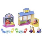 Jouet - peppa pig - coffret ecole - salle de classe avec sons - 3 figurines - accessoires multicolores ...