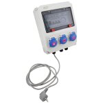 Coffret electrique piscine prises - aqualux - pompe + robot + projecteur led + 30ma + horloge - id�al ...