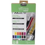 Coffret de peinture - pebeo - vitrea 160 - 12 pots de 20 ml - peinture sur verre - diy facile