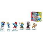 Coffret de figurines les schtroumpfs - coffret 6 figurines - contient 2 figurines indites - figurines ...