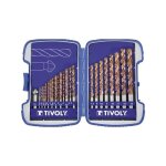 Coffret de forets - tivoly - furius 25 fusio - acier - diam�tres 2 � 9 mm et fraise � noyer 15 mm