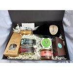 Coffret gourmand vinaddict - champagne ruinart 75cl tapas th et chocolats artisanaux emiett de saumon ...