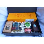Coffret gourmand vinaddict - champagne veuve clicquot 75cl tapas th� et chocolats artisanaux emiett� ...
