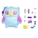 Coffret hibou soiree pyjama - polly pocket - hkv37 - mini poupee polly pocket coffret compact