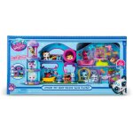 Coffret de jeu avec 4 inclus et + 20 accessoires - bandai - littlest - la grande maison des deluxe