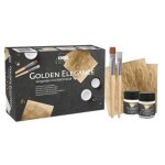 Coffret dorure  la feuille - kreul - golden elegance - 10 pices - or - pour objets dcoratifs