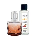 Coffret lampe diffuseur de parfum spirale rose ambree + 250 ml eclat de rhubarbe - maison berger paris ...