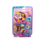 Coffret licorne polly pocket piscine toboggan + boue + 2 figurine + 12 accessoires - set jouet fille ...
