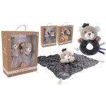 Easykado - coffret doudou ours et hochet dodo damour easykado