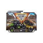 Coffret monster bakugan dragonoid et batman - voiture noir - set 2 v�hicules miniatures m�tal + 1 carte ...