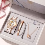 Coffret montre femme + bracelet + collier - 2022 nouveau mcanique automatique bracelet en cramique ...