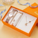 Coffret montre femme + bracelet + collier ? papillon de luxe diamant cadeau danniversaire Coffret montre femme + bracelet + collier ? papillon de luxe diamant cadeau danniversaire