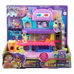 Coffret multiplexe cinema polly pocket - avec mini poupees voiture accessoires - univers polyville - ...