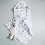 Coffret naissance - tom et zoe - tigre - 4 pi�ces - blanc