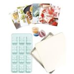Coffret oursons summer - scrapcooking - 12 empreintes de 4. 5 x 2. 5 x 1. 5 cm