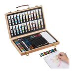 Relaxdays coffret pour peinture avec 56 pièces gomme et aiguisoir en bois crayons à mine et couleuraquarelle ... Relaxdays coffret pour peinture avec 56 pièces gomme et aiguisoir en bois crayons à mine et couleuraquarelle ...