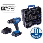 Coffret perceuse visseuse sans fil c - dtb74 / 1 - x - 50nm mandrin 13mm + 74 accessoires - scheppach ...