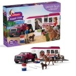 Coffret pick - up et sa grande remorque �questre schleich 42705 gamme horse club