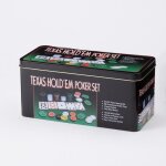 Coffret poker en mtal 200 jetons noir - wedestock - jeu de carte - mixte - 18 ans et plus