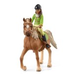 Coffret avec sarah la cavali�re et son cheval mystery - set avec selle et bride amovibles figurine mobile ...