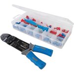 Coffret de sertissage - silverline - 271 pièces - cosses tubes isolés attaches de câbles et pince à sertir ... Coffret de sertissage - silverline - 271 pièces - cosses tubes isolés attaches de câbles et pince à sertir ...
