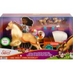 Coffret spirit : jument chica linda et cheval brun avec sa carriole et animaux et accessoires - set jouet ... Coffret spirit : jument chica linda et cheval brun avec sa carriole et animaux et accessoires - set jouet ...