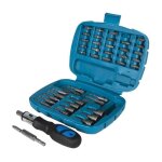 Coffret tournevis a cliquet avec douilles et embouts - 45 pcs