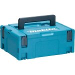 Coffret de transport makita makpac 2 - plastique - bleu